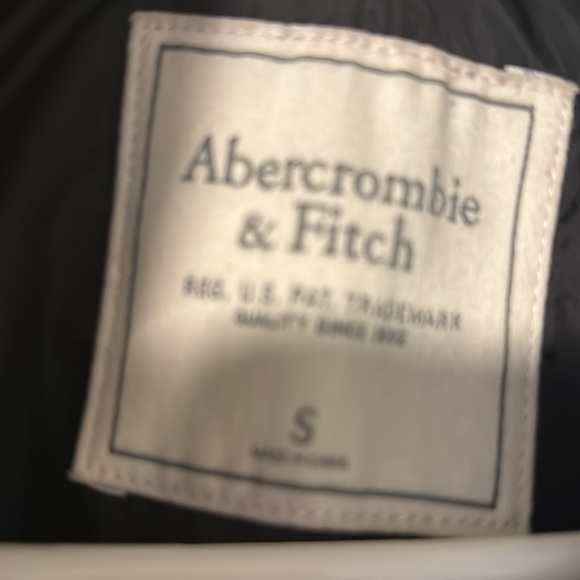 Abercrombie and Fitch Black Vegan Leather Jacket - Picture 2 of 6